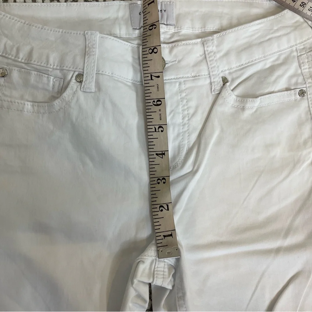 Celebrity Pink White Bell Bottom Pants Mid Rise Wide Leg Size 25 - Picture 11 of 11